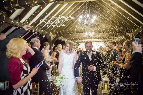 The Confetti Walk Down The Aisle