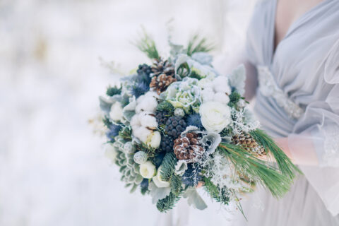 Winter,Wedding,Bouquet