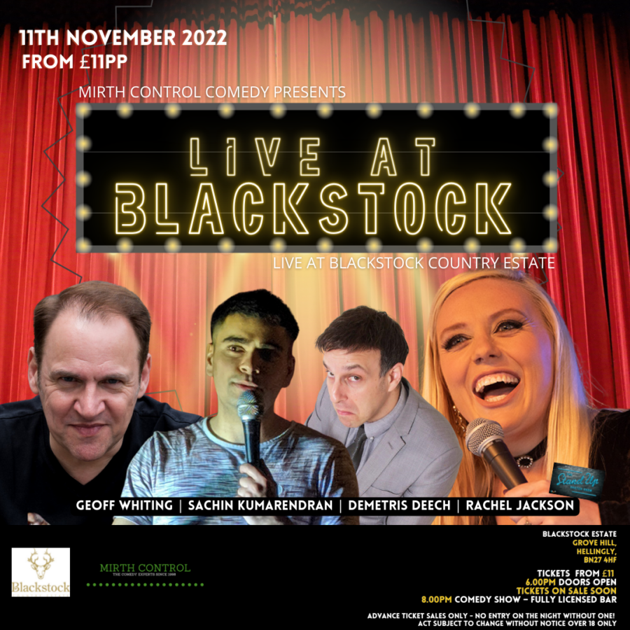 Comedy Night 11 November 002 900X900 at Blackstock Country Estate