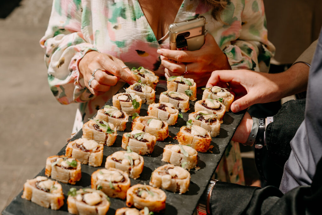 Handmade sausage roll, mature cheddar & ploughman's pickle